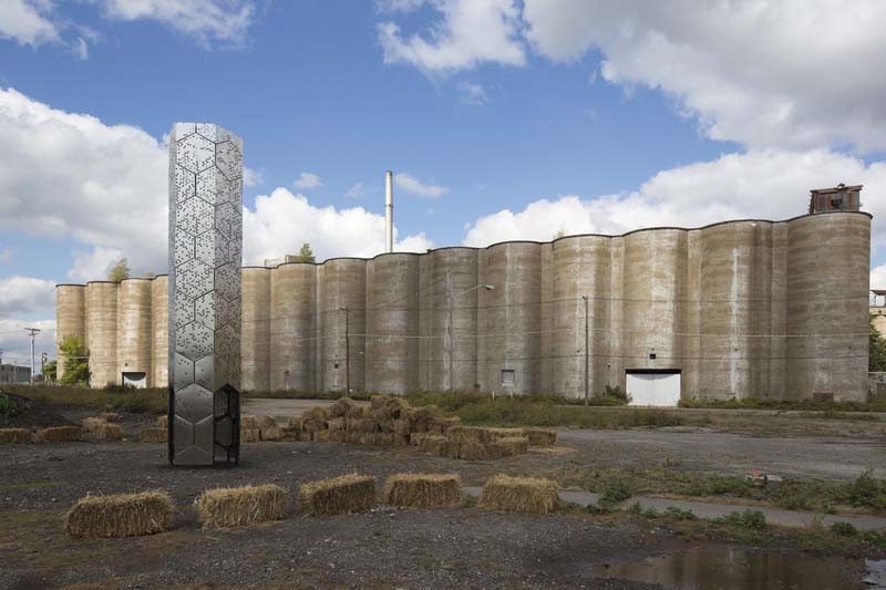 Grain silos and elevators, Buffalo, New York, early 19th century