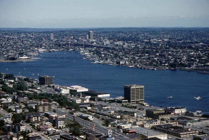 aerial view of Seattle