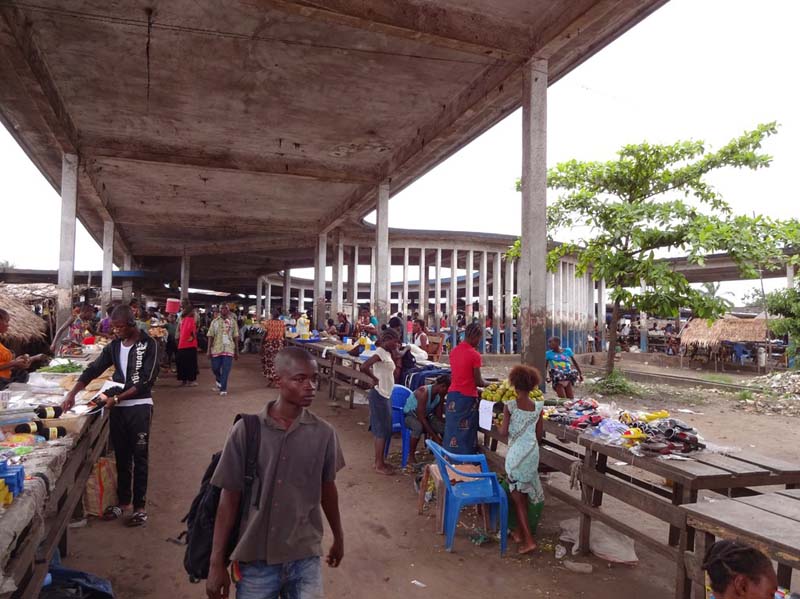 Central Market MBK II, Mbandaka, Democratic Republic of Congo, mid-1950s