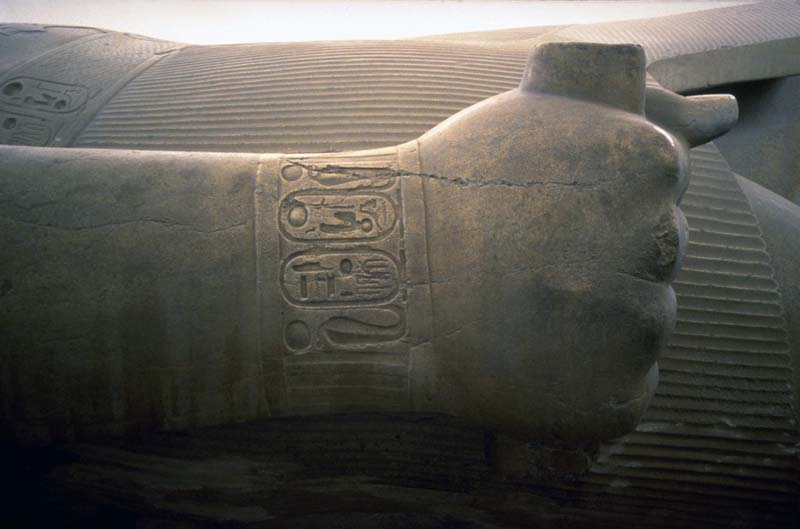 detail of hand of statue