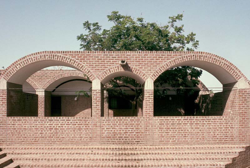 brick arches on brick columns