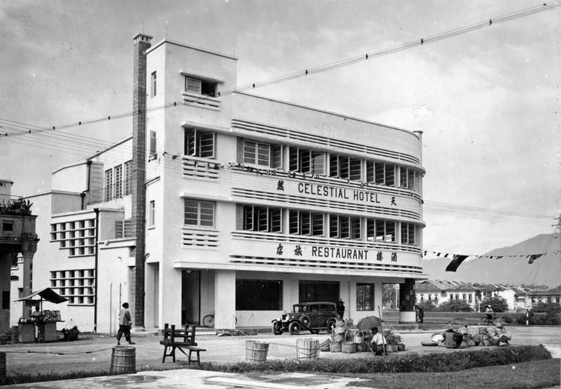 white streamline modern building